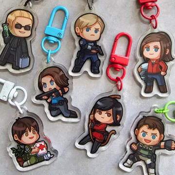 ACRYLIC KEYCHAINS (RESIEVIL)
