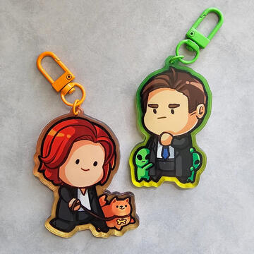GRADIENT KEYCHAINS (X-FILES)